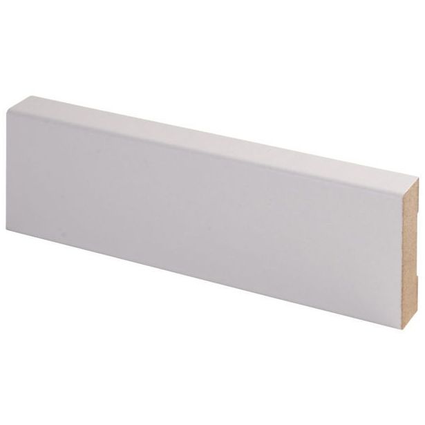 Peitelista Maler Smart Aava, 12x42x2200mm, MDF, puolikiiltävä valkoinen