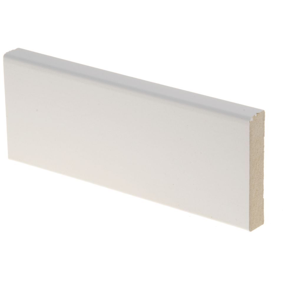 Peitelista Maler Aava, 12x58x3300mm, MDF, valkoinen