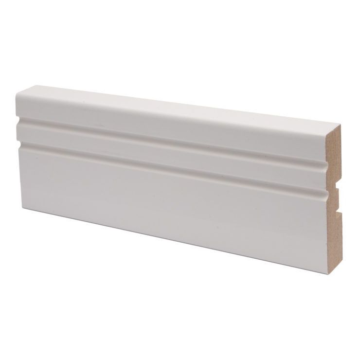 Peitelista Maler Jana, 16x58x2200mm, MDF, valkoinen