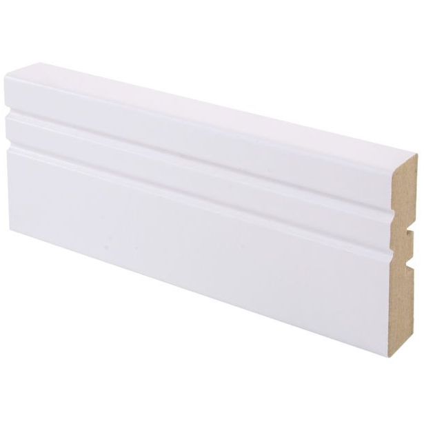 Peitelista Maler Jana, 16x58x2200mm, MDF, puhdas valkoinen