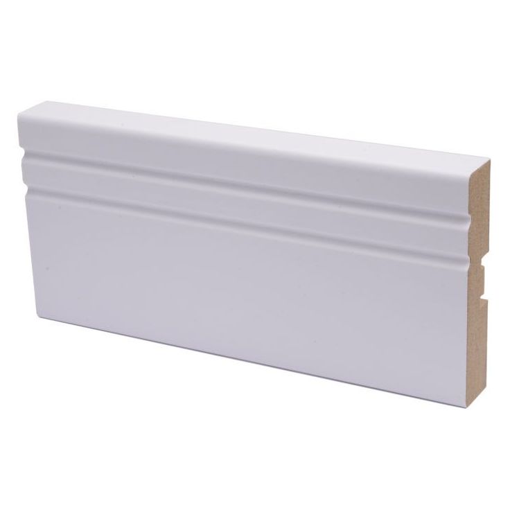 Peitelista Maler Jana, 16x70x2200mm, MDF, puhdas valkoinen