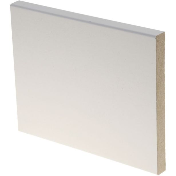 Peitelista Maler Aava, 12x120x3300mm, MDF, valkoinen