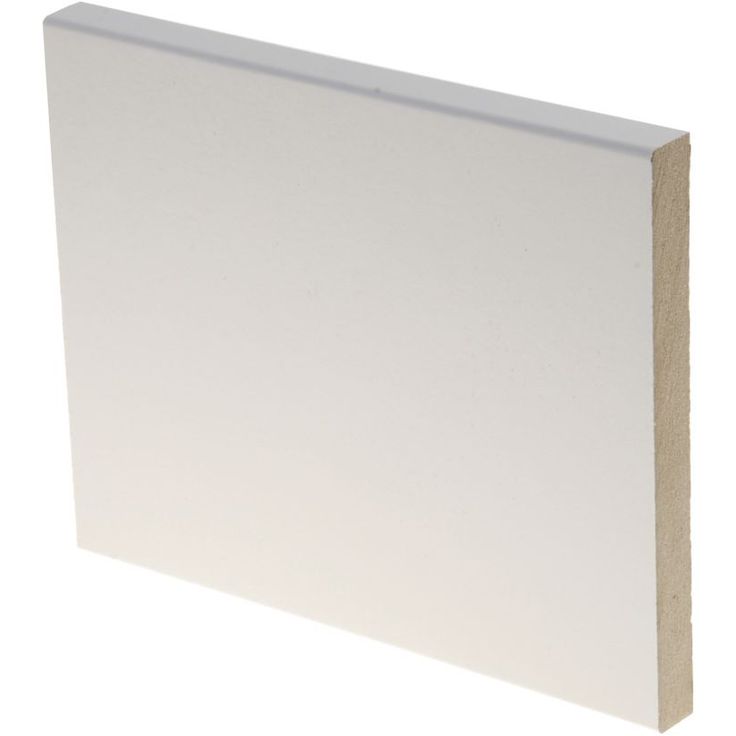Peitelista Maler Aava, 12x120x3300mm, MDF, valkoinen