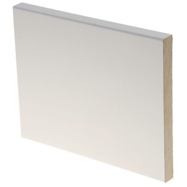 Peitelista Maler Aava, 12x120x3660mm, MDF, valkoinen