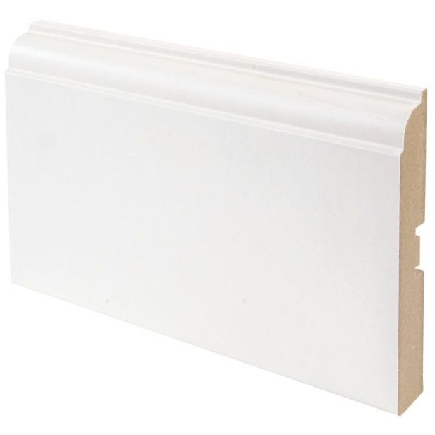 Peitelista Maler Koski, 16x92x2200mm, MDF, valkoinen