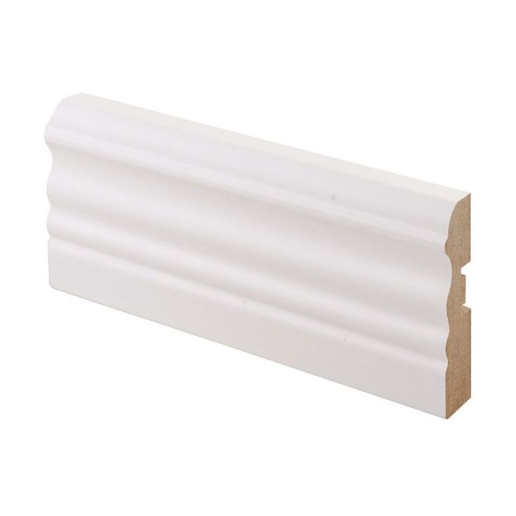 Peitelista Maler Laine, 16x65x2200mm, MDF, valkoinen