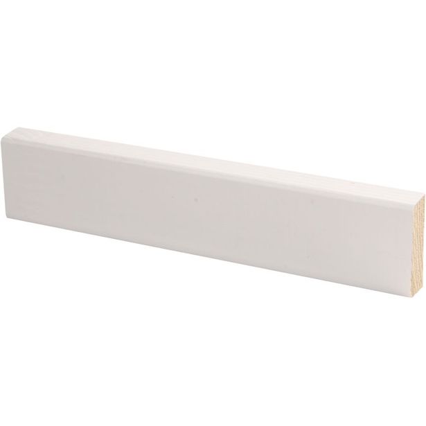 Peitelista Maler Smart Aava, 12x32x3300mm, mänty, valkoinen