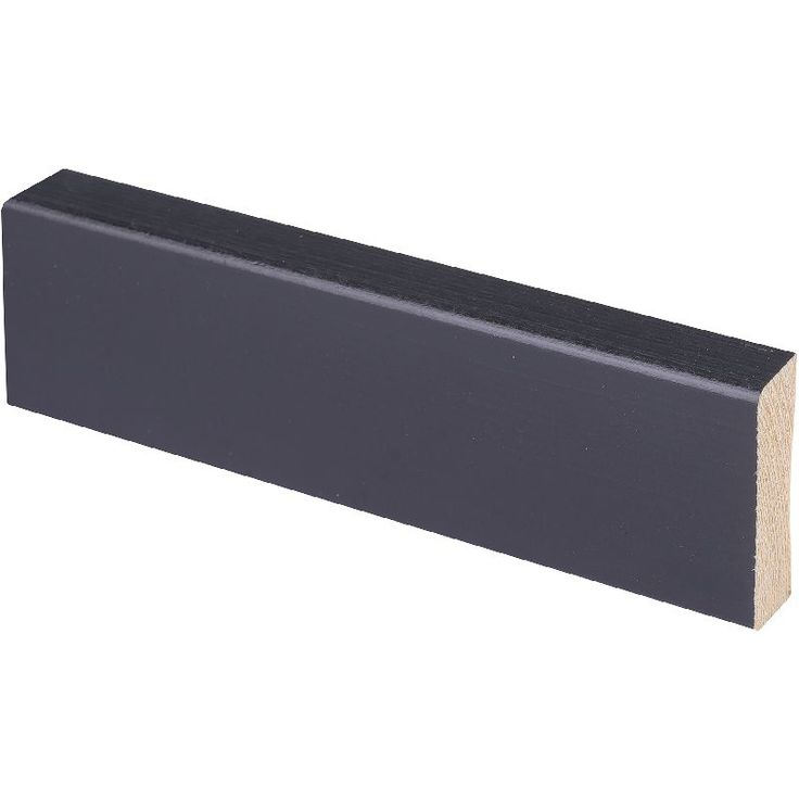 Peitelista Maler Aava 12x42x2200mm, mänty, EM, musta