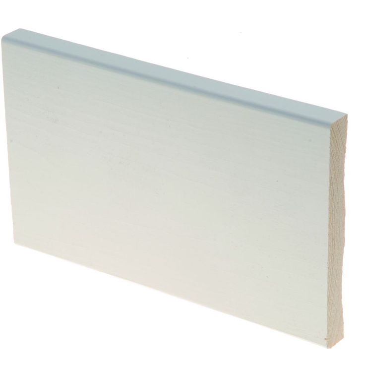 Peitelista Maler Aava, 12x92x2700mm, mänty, valkoinen