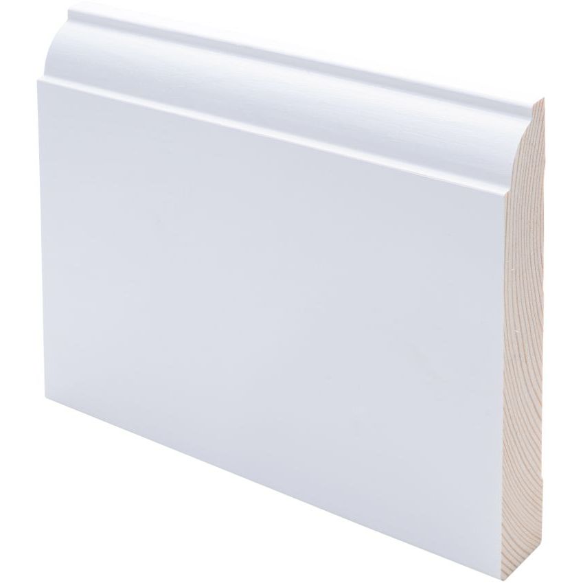 Peitelista Maler Koski, 19x113x2200mm, mänty, valkoinen
