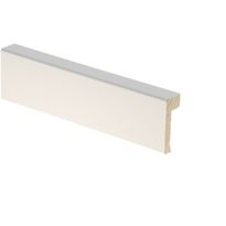 Reunalista Maler Aava, 16x42/10x2200mm, MDF, valkoinen