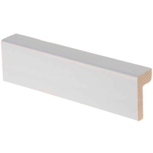 Reunalista Maler ART Aava, 21x42/13x2200mm, mänty, valkoinen