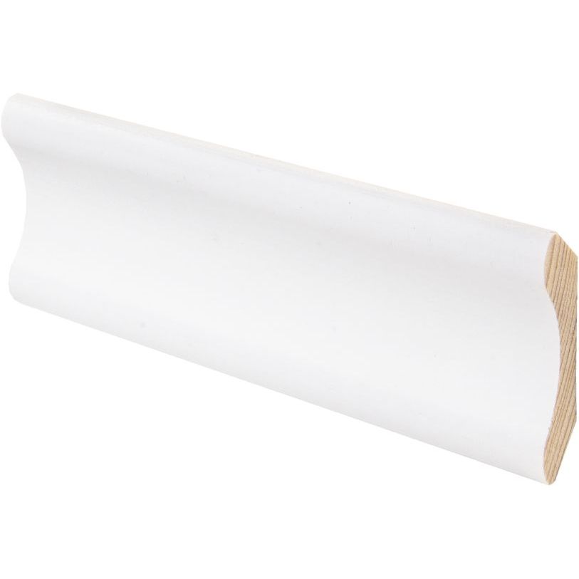 Kattolista Maler Aava, 42x42x2700mm, mänty, lumi