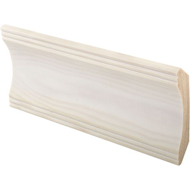 Kattolista Maler Smart Aura, 50x50x3300mm, mänty, valkolakattu