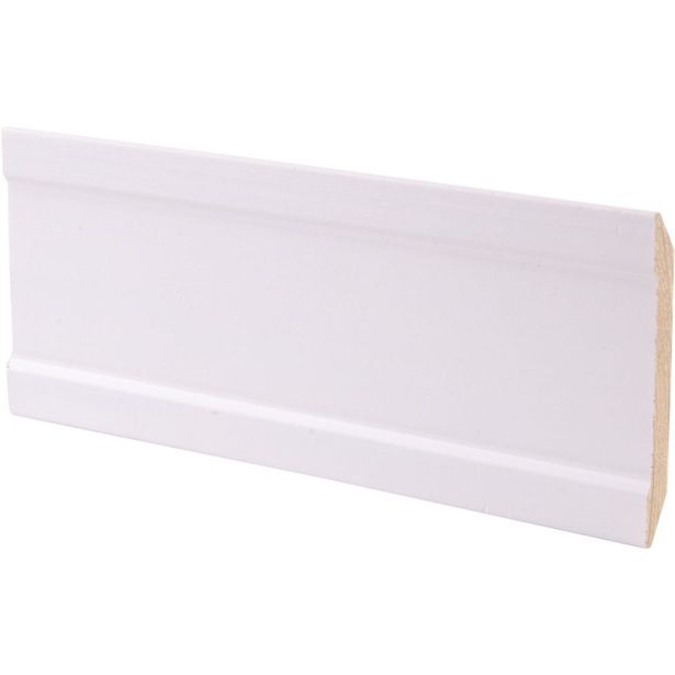 Kattolista Maler City, 50x50x2700mm, mänty, lumi