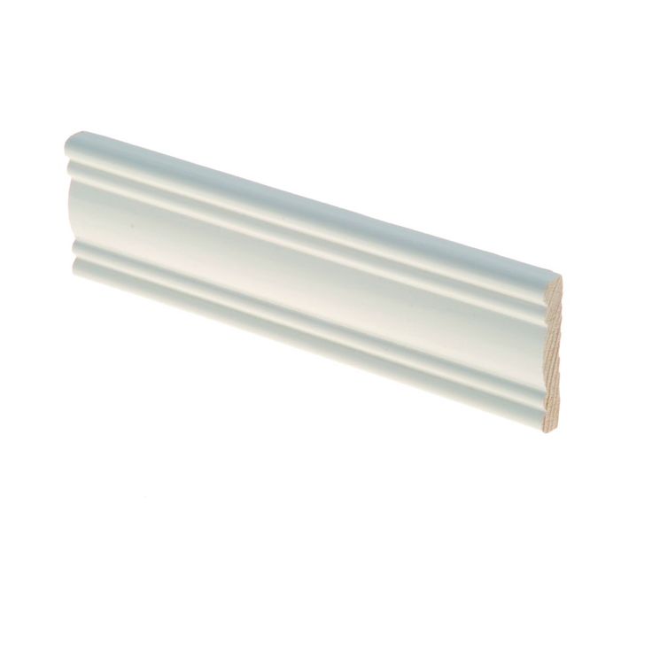 Boordilista Maler, 8x42x2700mm, mänty, valkoinen