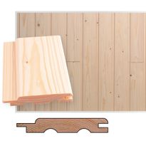 Saunapaneeli/sisustuspaneeli Maler SPA STP-10, 15x95x1800mm, VK kuusi, puuvalmis