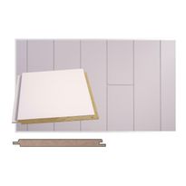 Sisustuspaneeli Maler Tuhti STS-5, 14x160x2070mm, mdf, ympäripontattu, lumi, E0