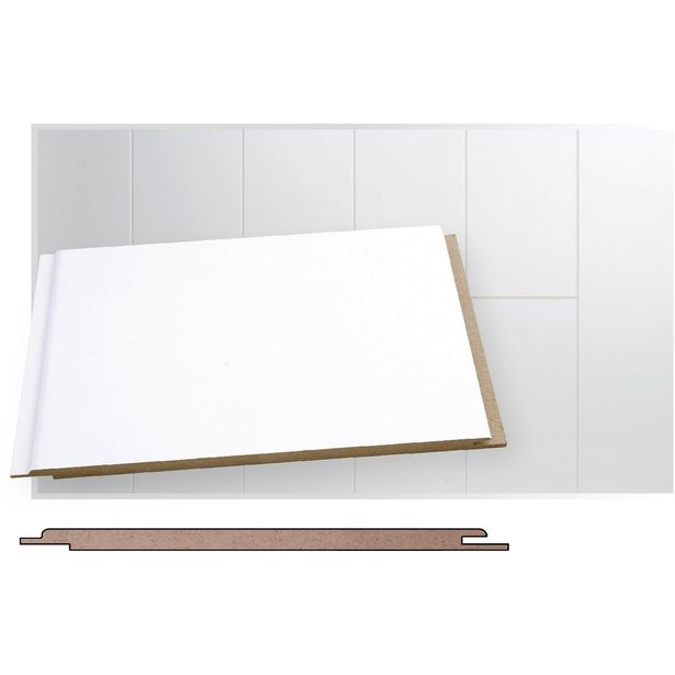 Kattopaneeli Maler Smart D2D STP-0, 6x160x2070mm, MDF, ympäripontattu, valkoinen