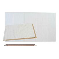 Sisustuspaneeli Maler STP-0, 6x160x1200mm, mdf, ympäripontattu, hopeasaarni