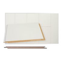 Sisustuspaneeli Maler STP-0, 10x160x2070mm, mdf, ympäripontattu, puhdas valkoinen, E0 