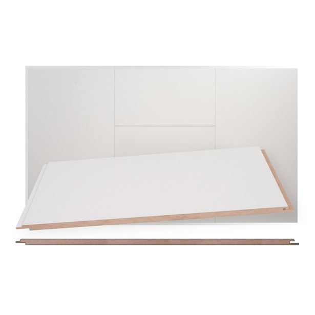 Sisustuspaneeli Maler STP-0, 8x315x1380mm, mdf, ympäripontattu, harmaanvalkoinen