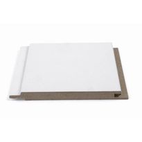 Sisustuspaneeli Maler STP-5, 10x120x2070mm, MDF, ympäripontattu, valkoinen