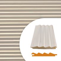 Sisustuspaneeli Aarni Laine STK, 12x90x3280, sormijatkettu erikoismänty, ympäripontattu, valkolakattu, myyntierä 9,17m², Verkkokaupan poistotuote