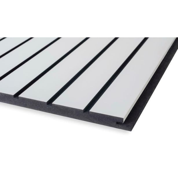 Rimalevy/sisustuslevy Maler Art Louvre, 12x616x2800mm, mdf, valkoinen F497