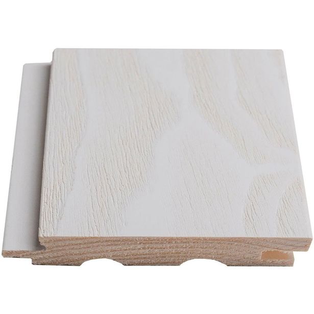 Sisustuspaneeli Maler Smart STS-0 PN, 12x77x2400mm, Sj mänty, ympäripontattu, petsi/lakka, harjattu lumi
