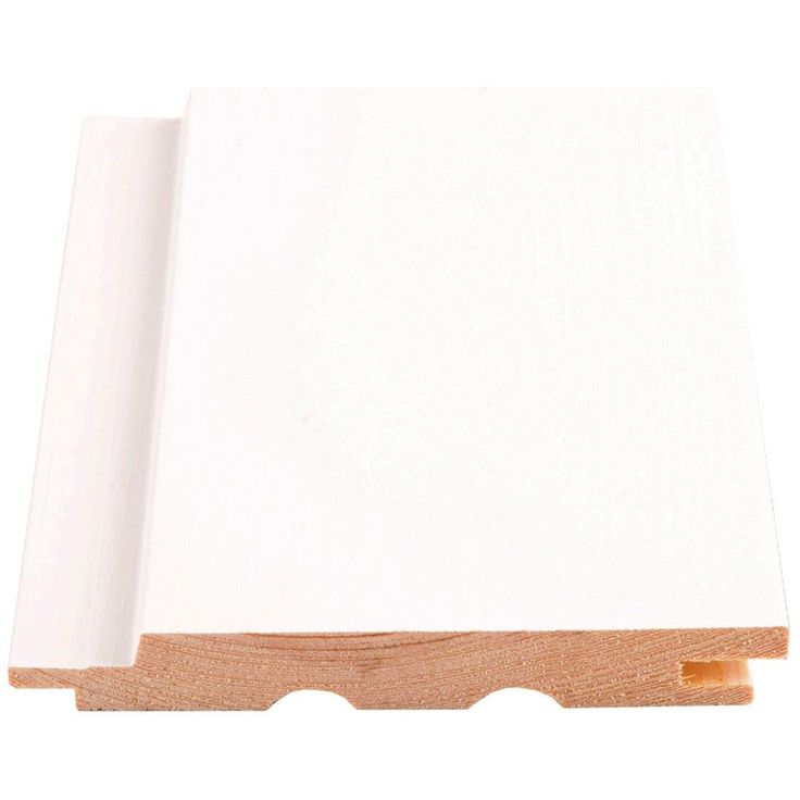 Sisustuspaneeli Maler STS-3 PN, 14x120x2100mm, Sj mänty, ympäripontattu, maalattu, valkoinen