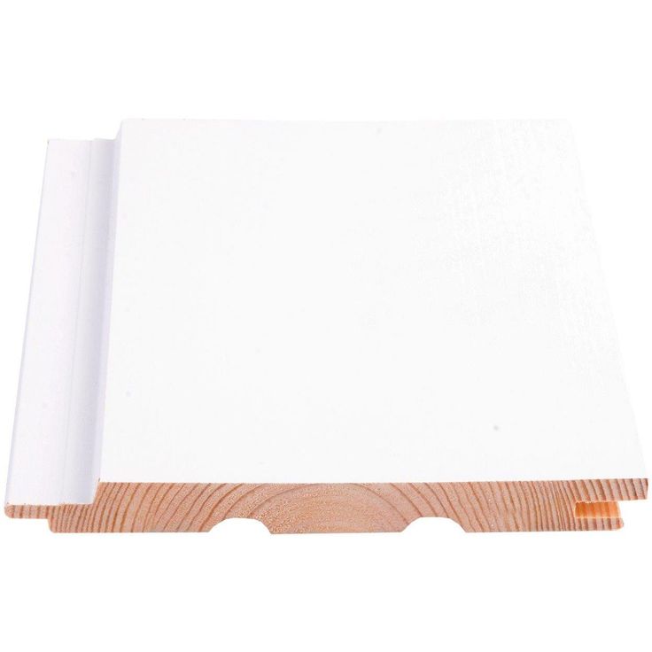 Sisustuspaneeli Maler STS-3 PN, 14x145x2100mm, Sj mänty, ympäripontattu, maalattu, valkoinen