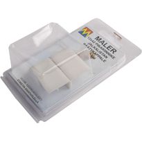 Jalkalistan päätykappale Maler R10, 12x42mm, 1+1, harmaa