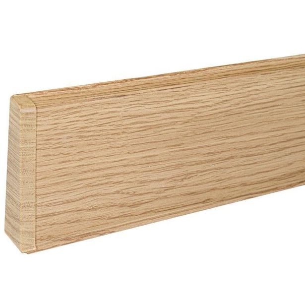 Jalkalistan päätykappale Maler PVC, vasen, 22x75mm, tammi