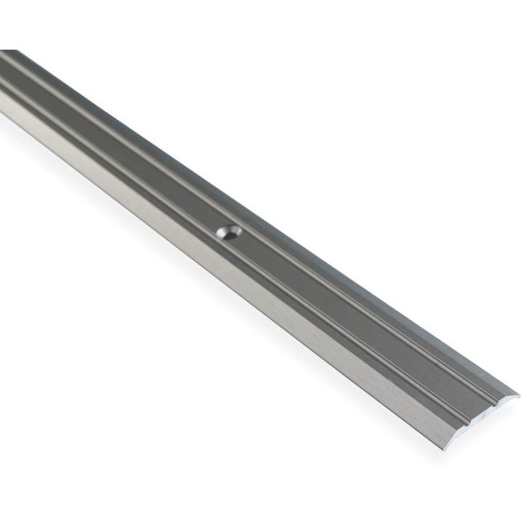 Saumalista Maler uritettu, 3.5x25x2000mm, alumiini, ruuvi, harjattu teräs