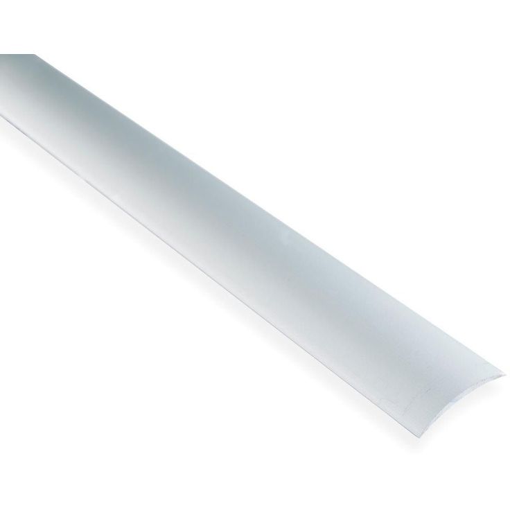 Saumalista Maler sileä, 5x30x2000mm, alumiini, tarra, hopea anodisoitu