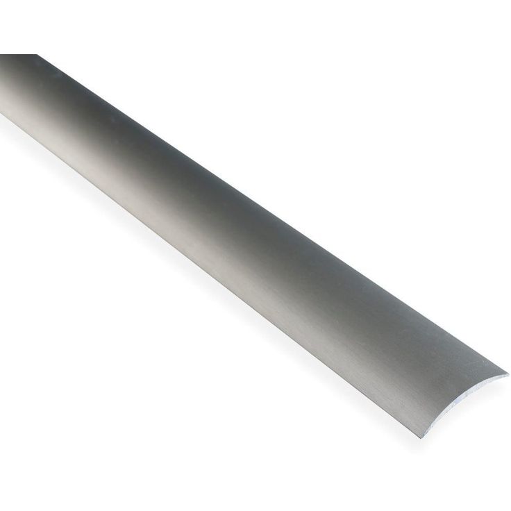 Saumalista Maler sileä, 5x30x1000mm, alumiini, tarra, harjattu teräs