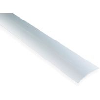 Saumalista Maler sileä, 5x40x1000mm, alumiini, tarra, valkoinen maalattu