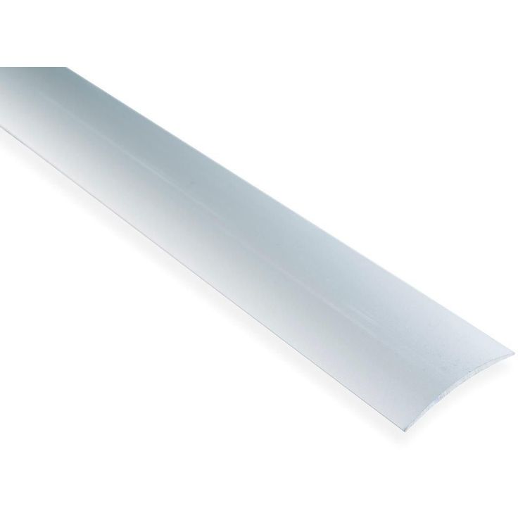 Saumalista Maler sileä, 5x40x1000mm, alumiini, tarra, hopea anodisoitu