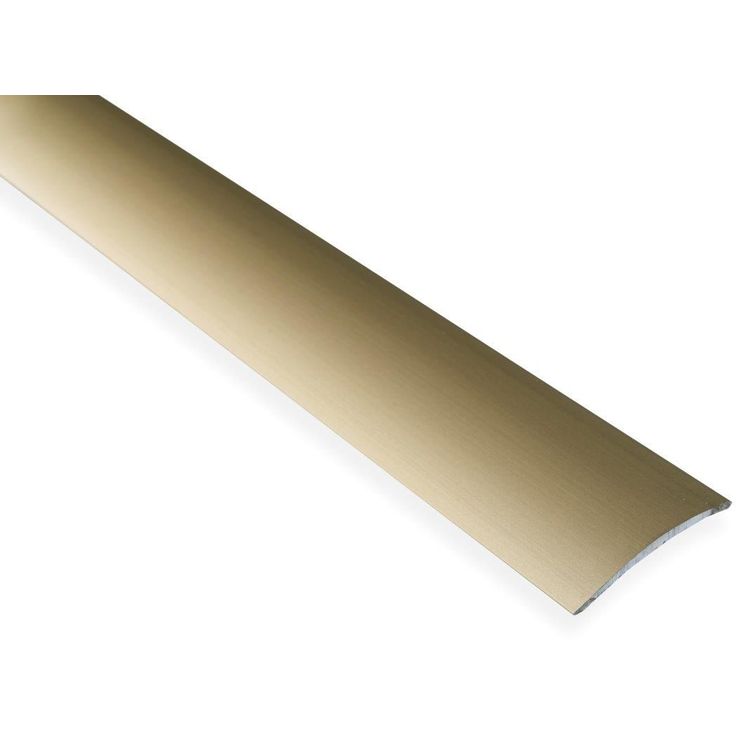 Saumalista Maler sileä, 5x40x1000mm, alumiini, tarra, kulta anodisoitu