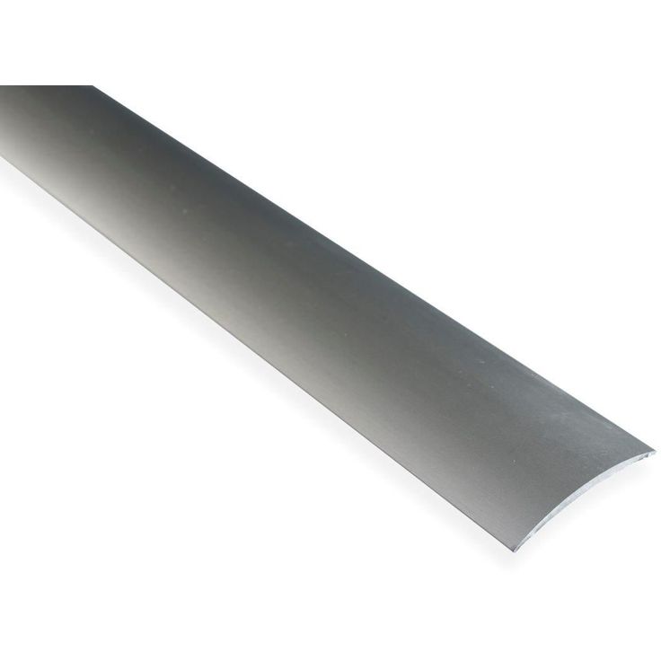 Saumalista Maler sileä, 5x40x1000mm, alumiini, tarra, harjattu teräs