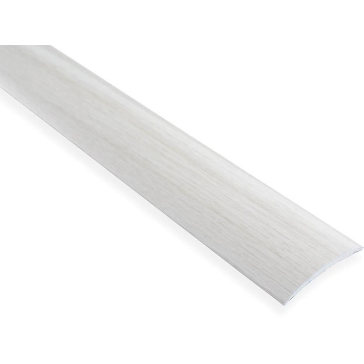 Saumalista Maler sileä, 5x40x1000mm, alumiini, tarra, alumiini, valkotammi