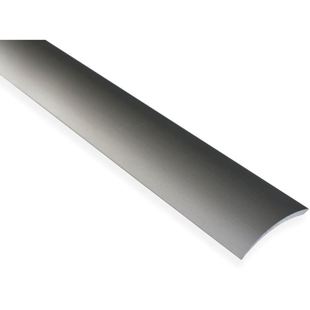 Eritasolista Maler sileä, 0-10mm, 6.2x41x2000mm, alumiini, tarra, harjattu teräs