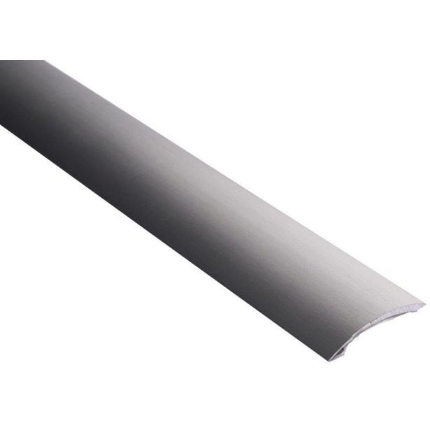 Eritasolista Maler sileä, 0-10mm, 6.2x41x1000mm, alumiini, tarra, harjattu grafiitti