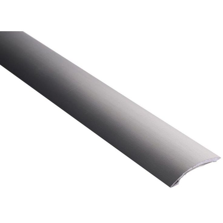 Eritasolista Maler sileä, 0-10mm, 6.2x41x1000mm, alumiini, tarra, harjattu grafiitti