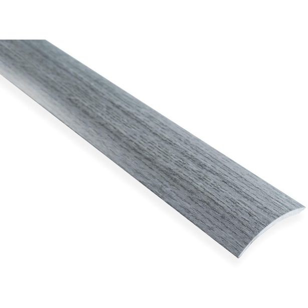 Eritasolista Maler sileä, 0-10mm, 6.2x41x1000mm, alumiini, tarra, harmaa tammi