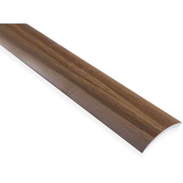 Eritasolista Maler sileä, 0-10mm, 6.2x41x2000mm, alumiini, tarra, pähkinä