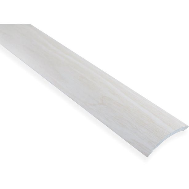 Eritasolista Maler sileä, 0-10mm, 6.2x41x1000mm, alumiini, tarra, valkosaarni