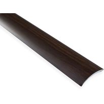 Eritasolista Maler sileä, 0-10mm, 6.2x41x2000mm, alumiini, tarra, tumma pähkinä