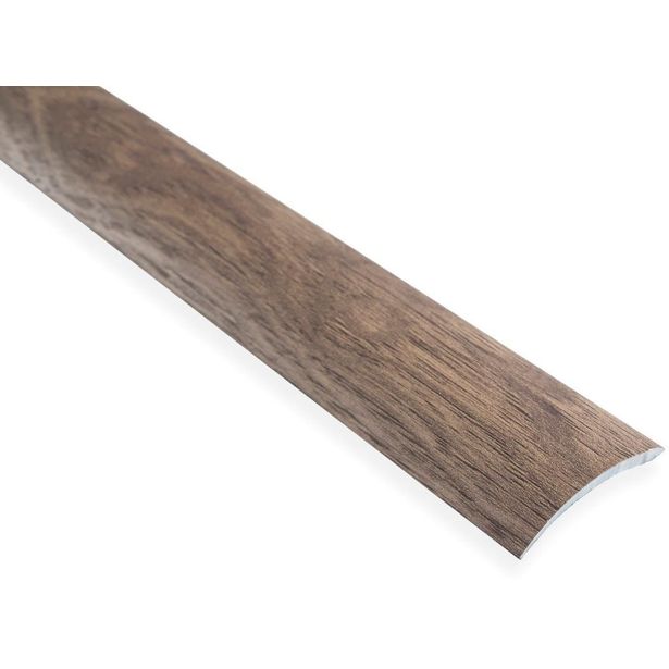 Eritasolista Maler sileä, 0-10mm, 6.2x41x1000mm, alumiini, tarra, sienna pähkinä
